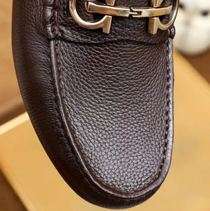 hype Ferragamo Leather Shoes