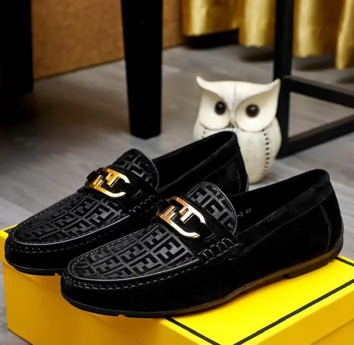 hype Fendi Leather Shoes