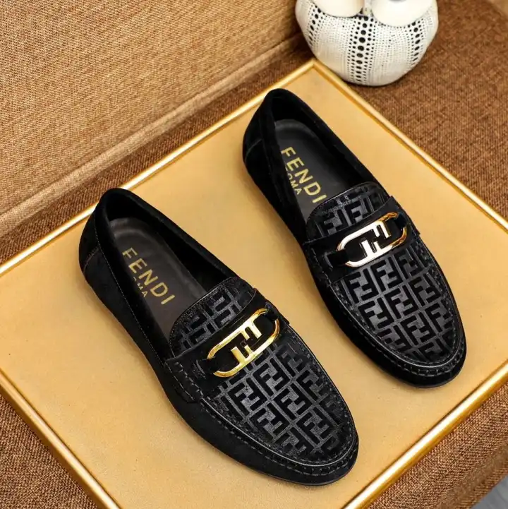 hype Fendi Leather Shoes