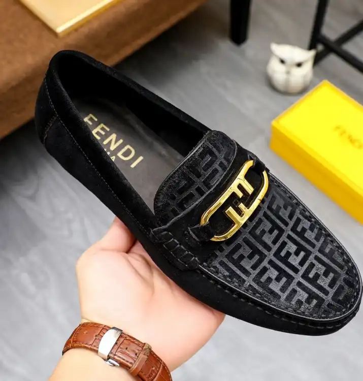 hype Fendi Leather Shoes