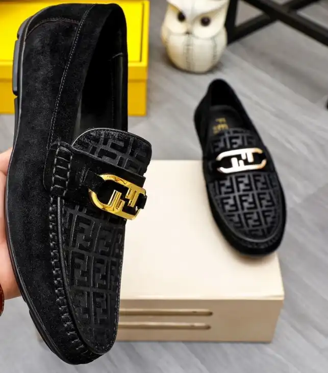 hype Fendi Leather Shoes