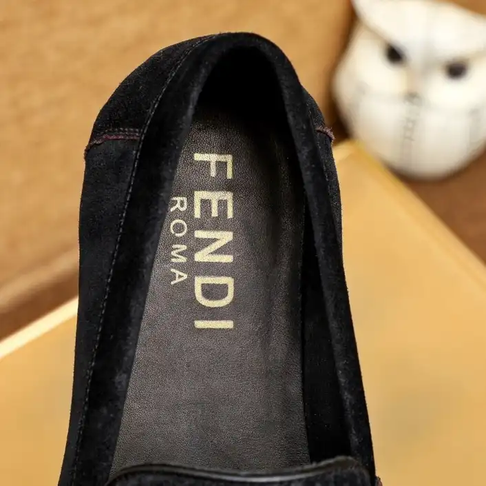 hype Fendi Leather Shoes