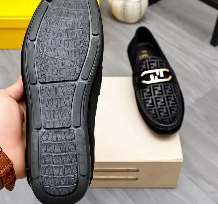 hype Fendi Leather Shoes