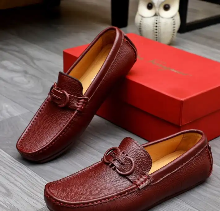 hype Ferragamo Leather Shoes