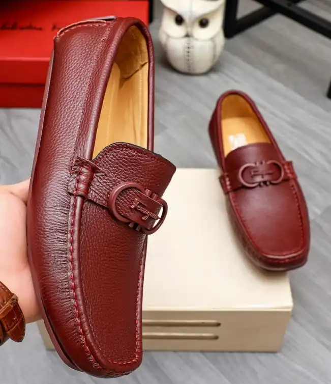 hype Ferragamo Leather Shoes