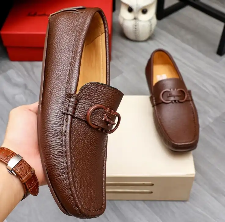 hype Ferragamo Leather Shoes