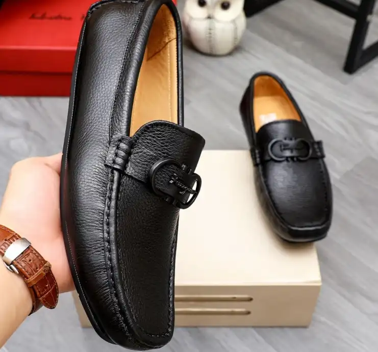 hype Ferragamo Leather Shoes