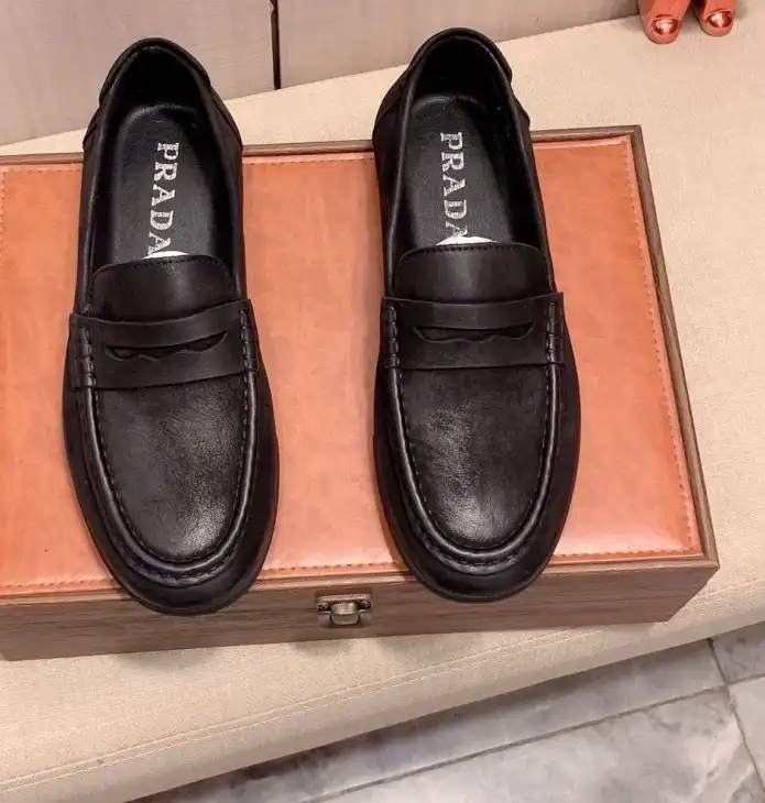 hype Prada Leather Shoes