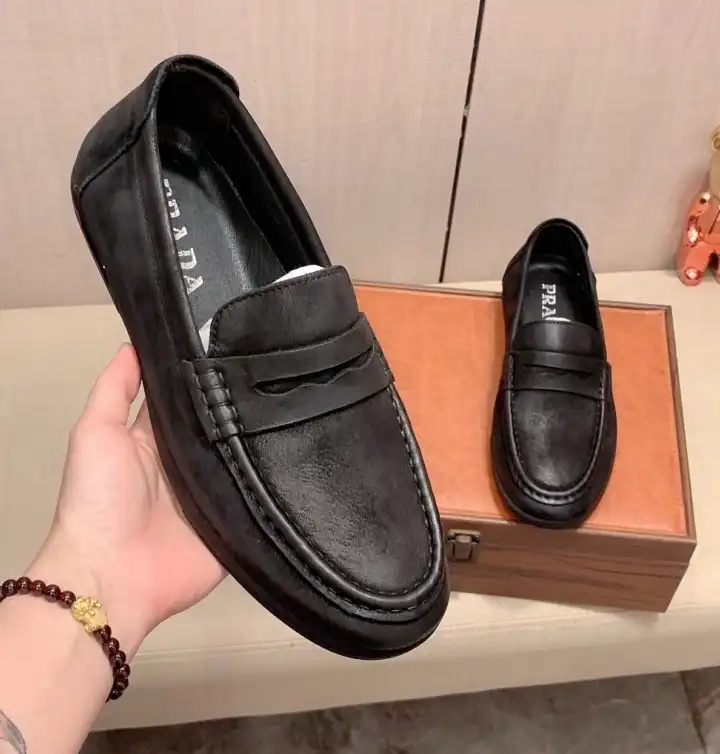 hype Prada Leather Shoes