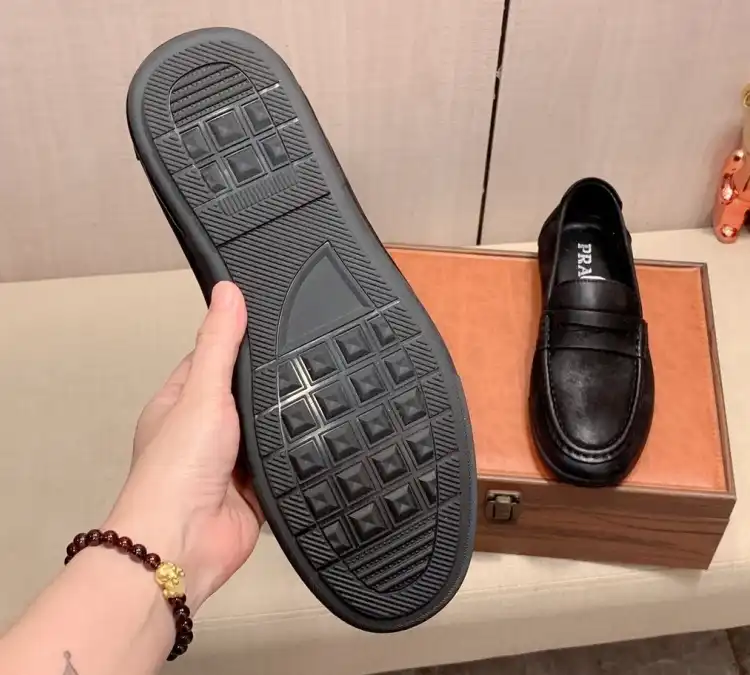 hype Prada Leather Shoes