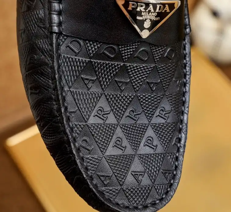 hype Prada Leather Shoes