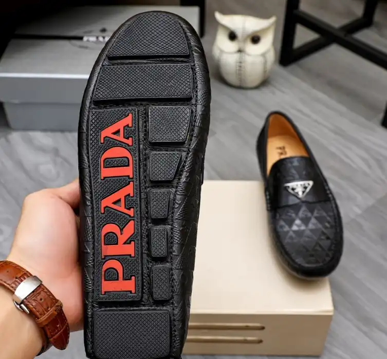 hype Prada Leather Shoes