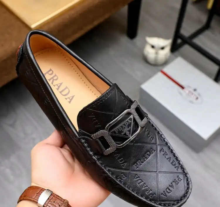 hype Prada Leather Shoes