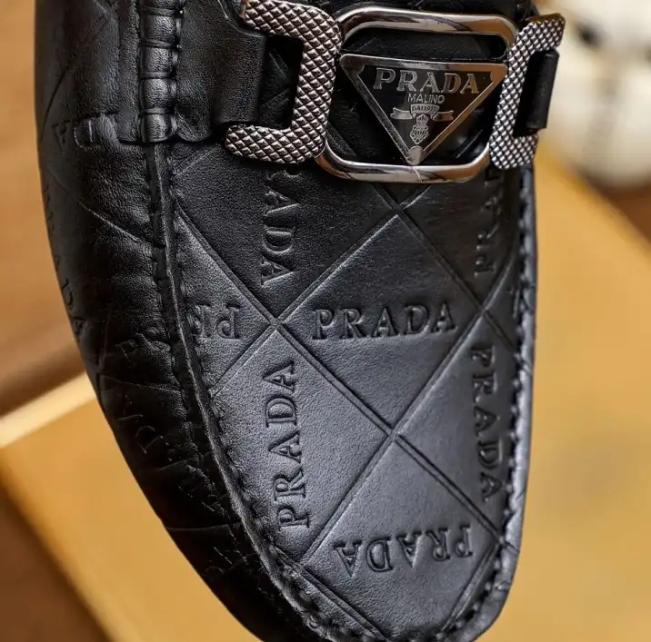 hype Prada Leather Shoes