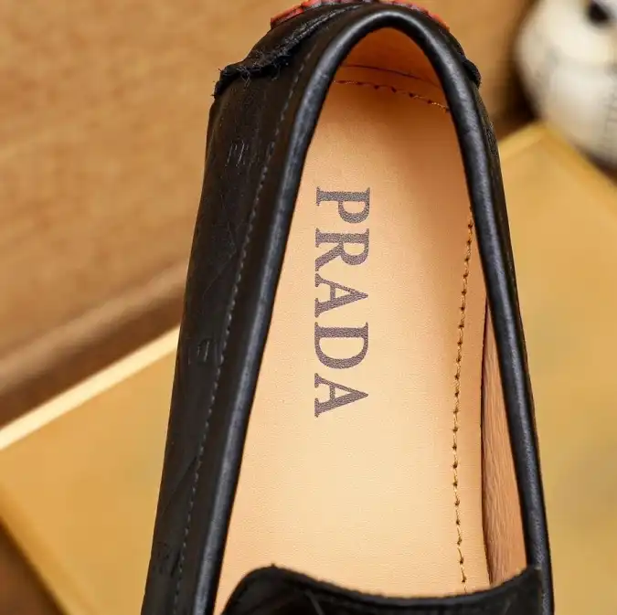 hype Prada Leather Shoes