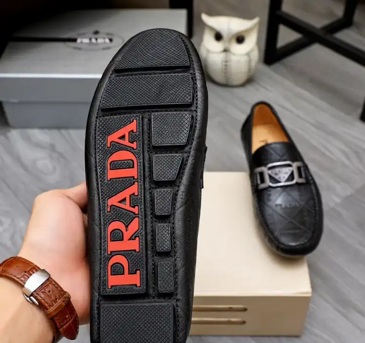 hype Prada Leather Shoes