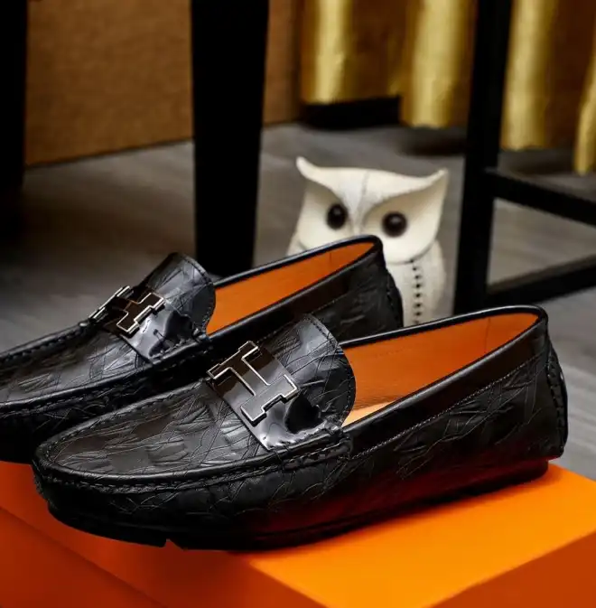 hype Hermes Leather Shoes