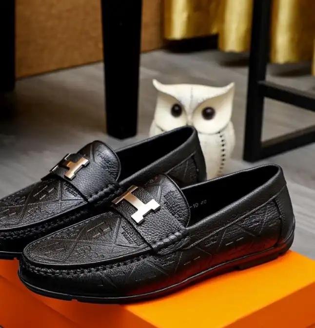 hype Hermes Leather Shoes