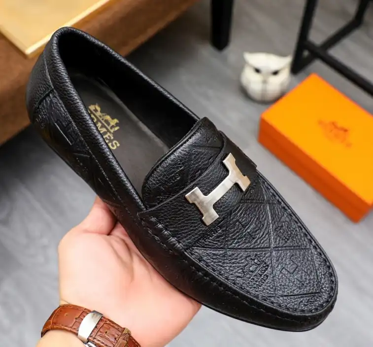 hype Hermes Leather Shoes