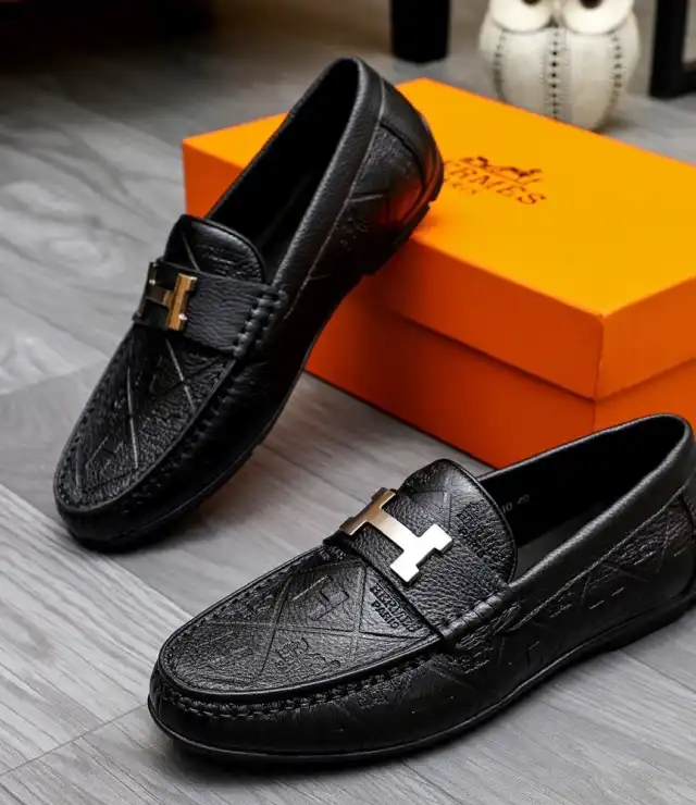 hype Hermes Leather Shoes