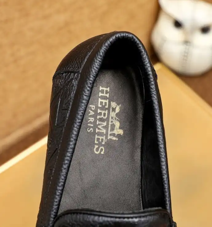 hype Hermes Leather Shoes