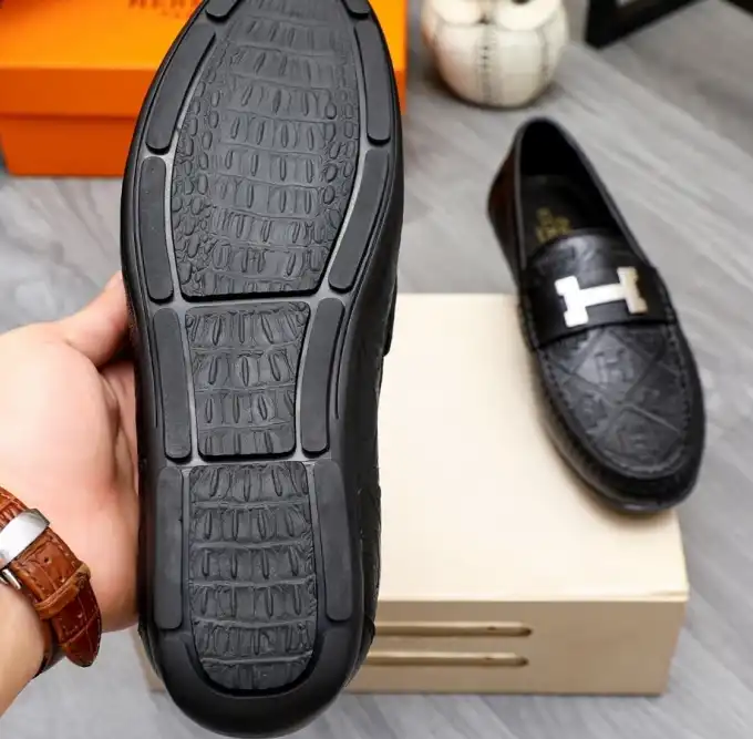 hype Hermes Leather Shoes