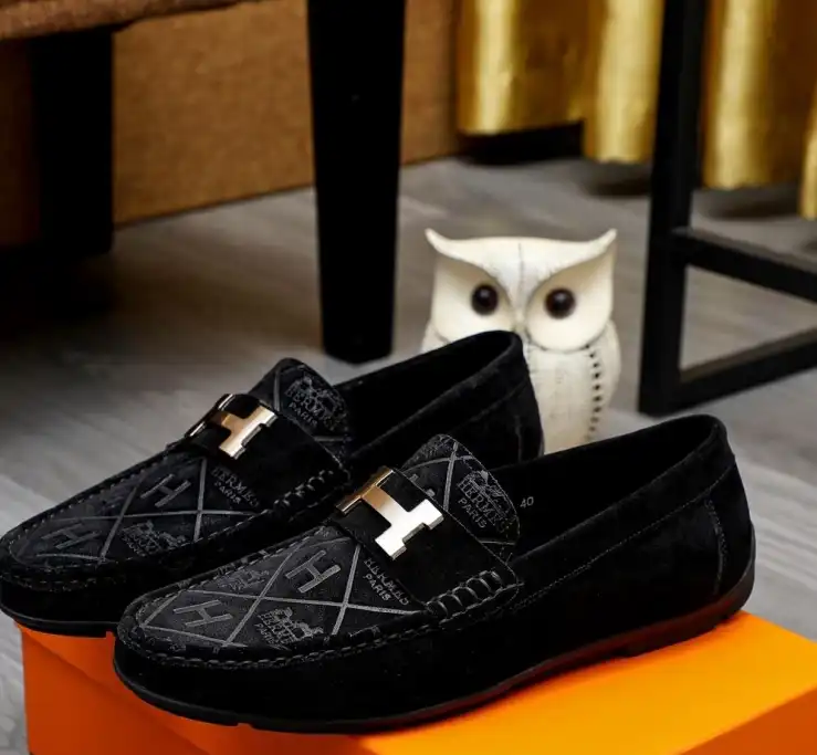 hype Hermes Leather Shoes