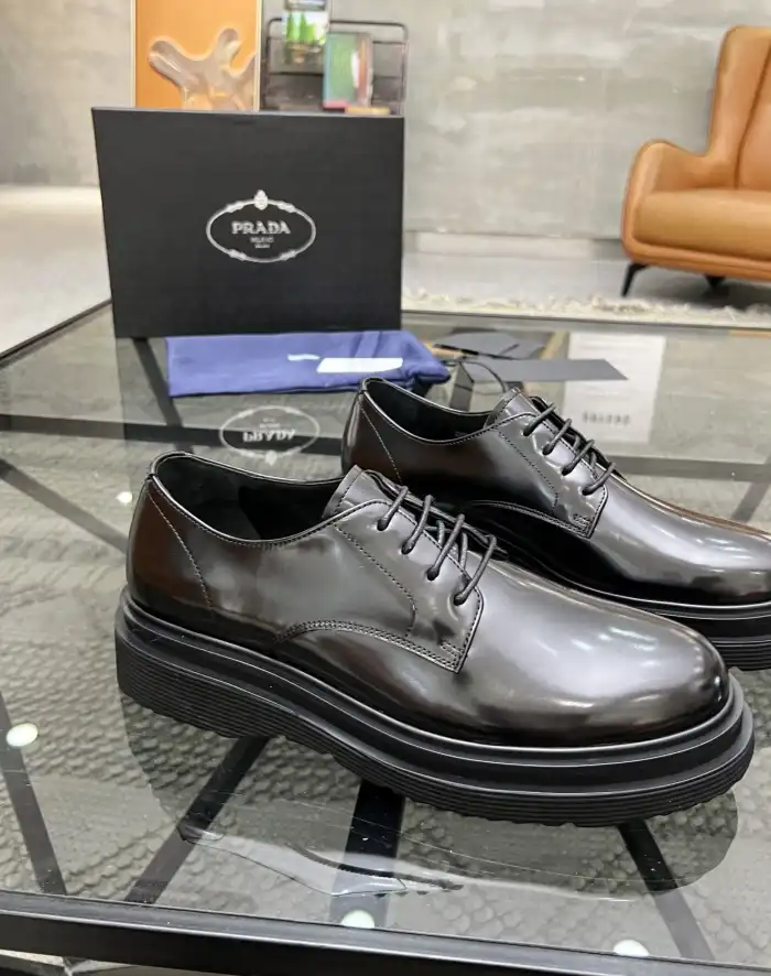 hype Prada Leather Shoes