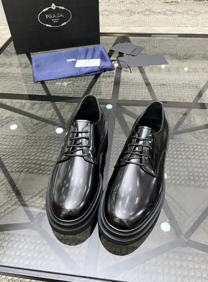 hype Prada Leather Shoes