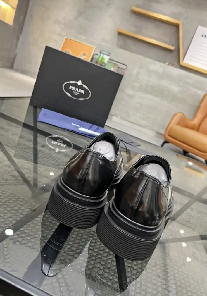 hype Prada Leather Shoes