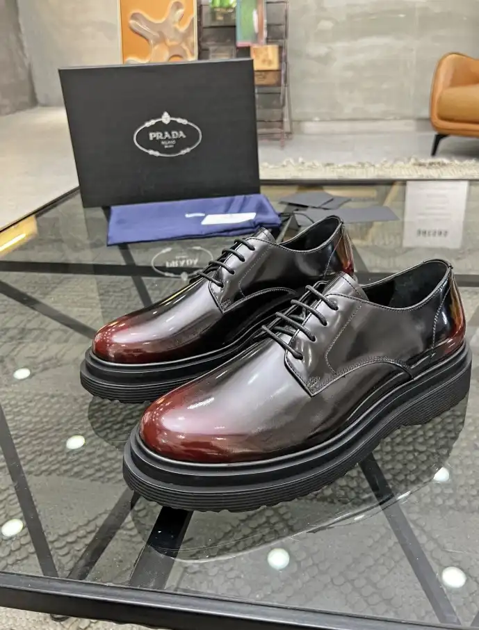 hype Prada Leather Shoes