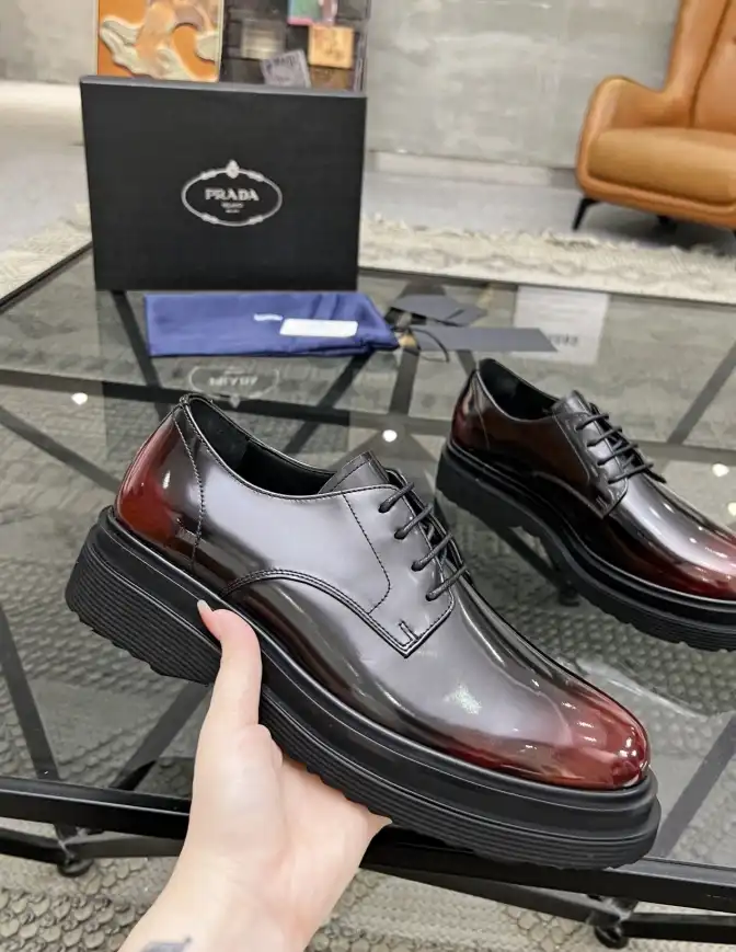 hype Prada Leather Shoes