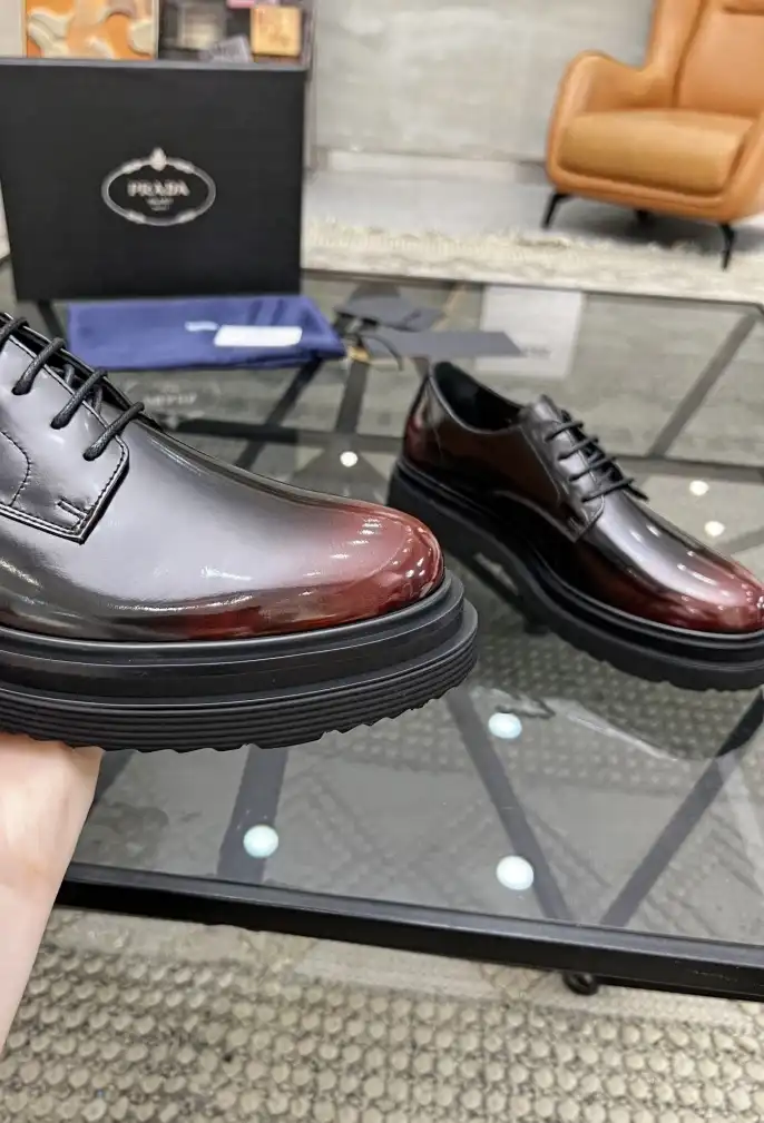 hype Prada Leather Shoes