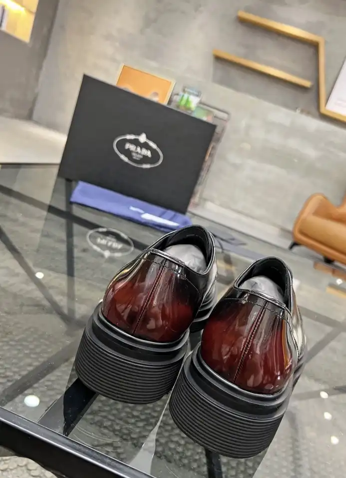 hype Prada Leather Shoes