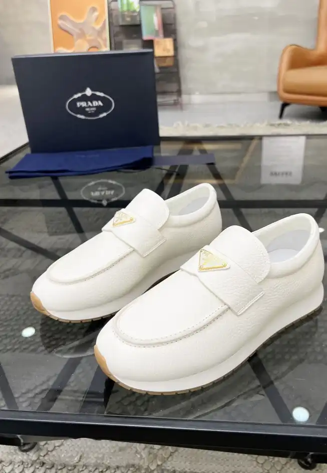 hype Prada Leather Shoes