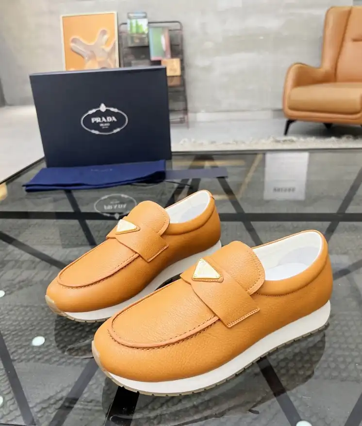 hype Prada Leather Shoes