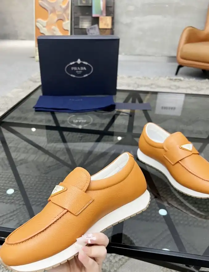 hype Prada Leather Shoes