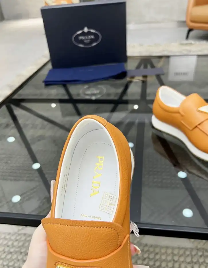 hype Prada Leather Shoes