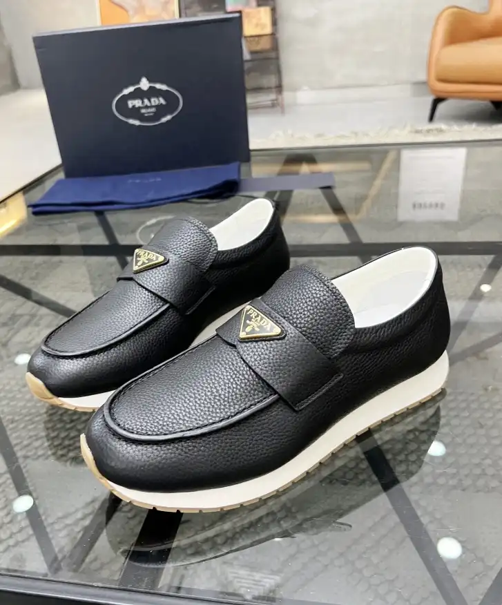 hype Prada Leather Shoes