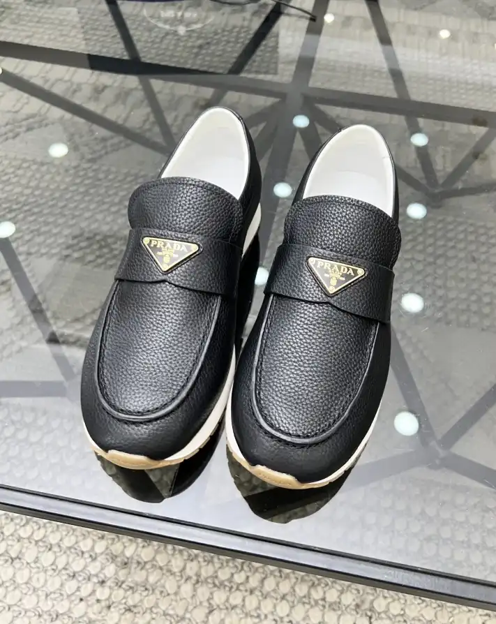 hype Prada Leather Shoes