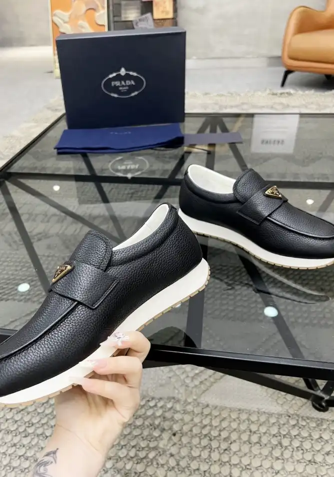 hype Prada Leather Shoes