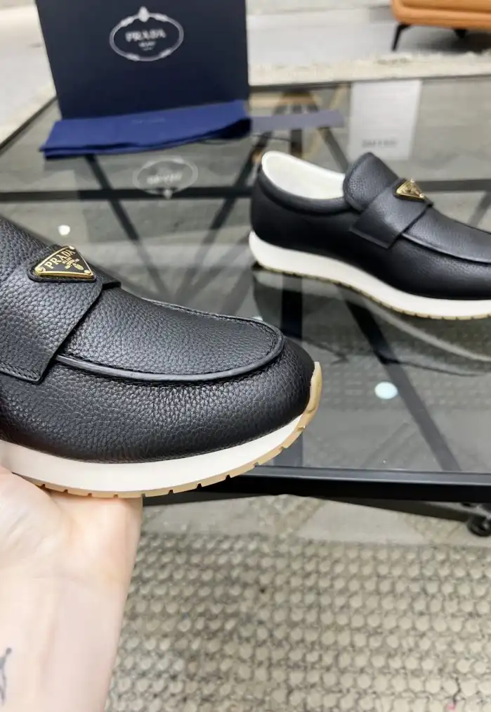 hype Prada Leather Shoes