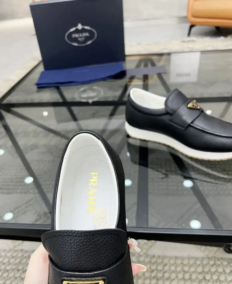 hype Prada Leather Shoes