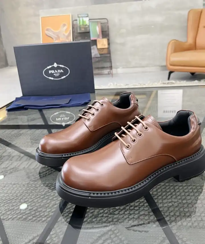 hype Prada Leather Shoes