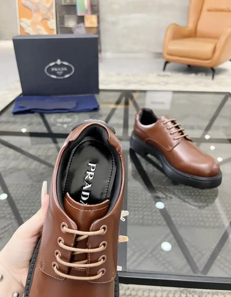 hype Prada Leather Shoes