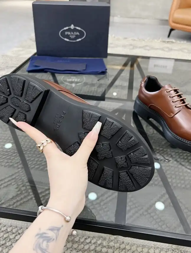 hype Prada Leather Shoes