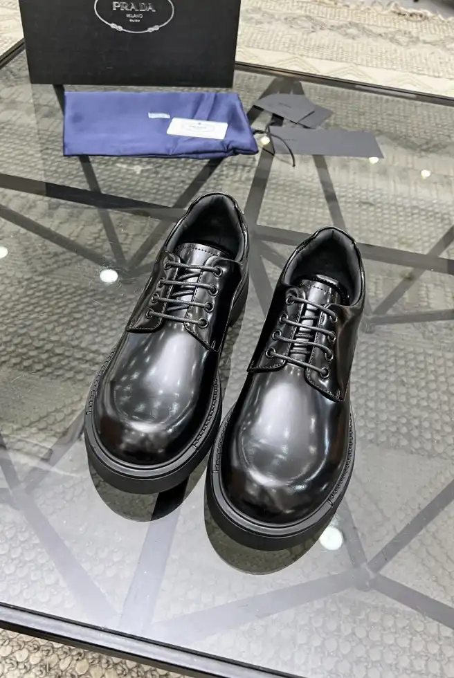 hype Prada Leather Shoes