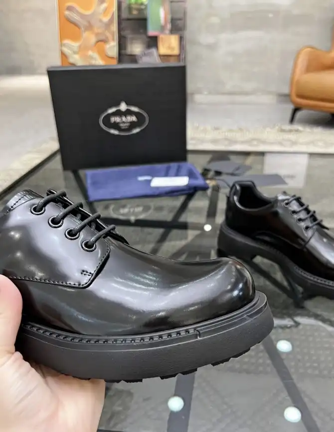 hype Prada Leather Shoes