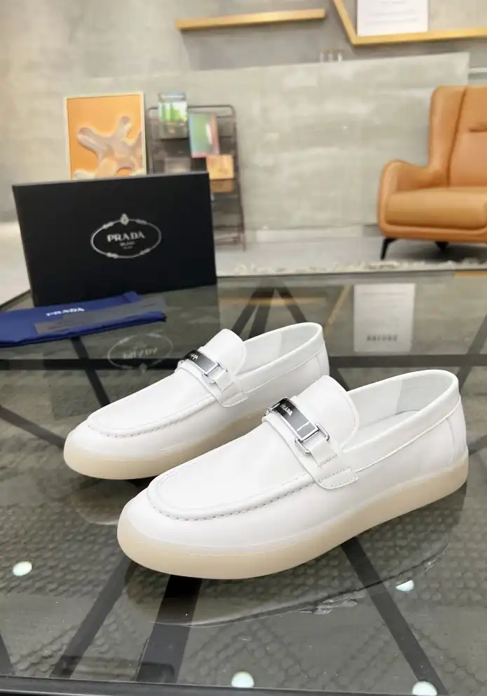 hype Prada Leather Shoes