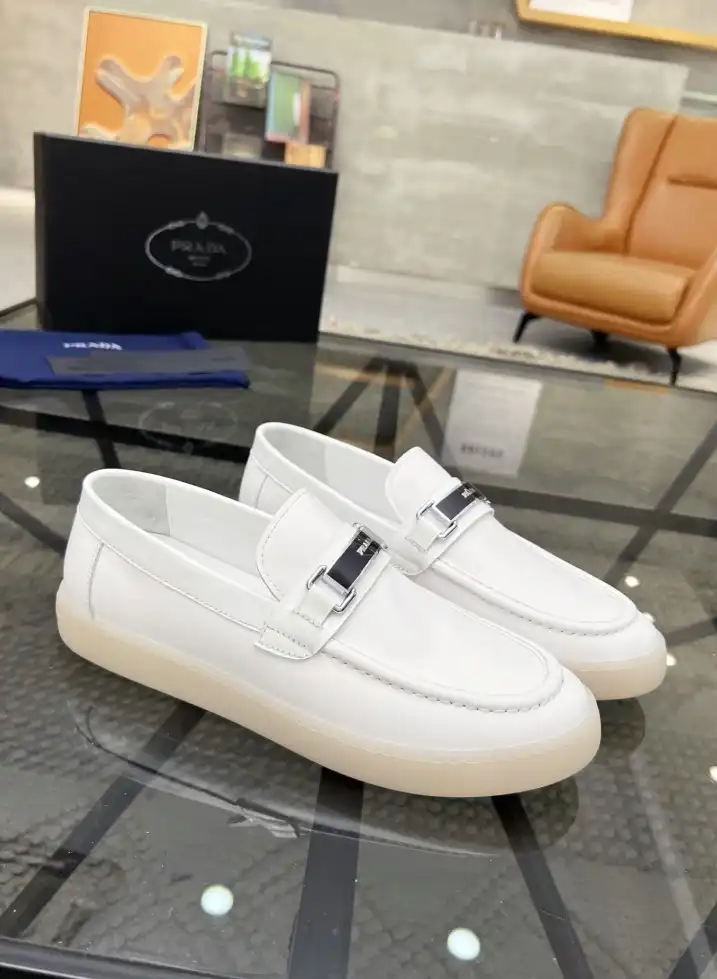 hype Prada Leather Shoes